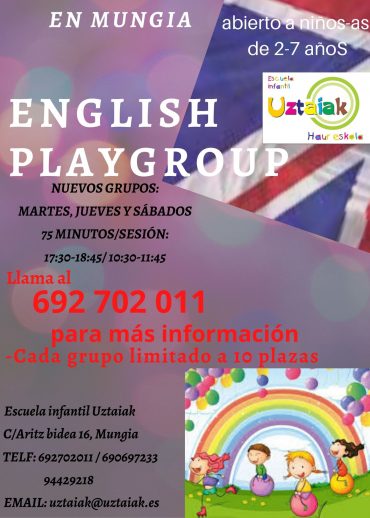 English playgroup 2020-2021