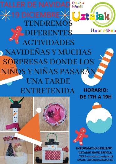 Taller de Navidad 19 Diciembre 2021